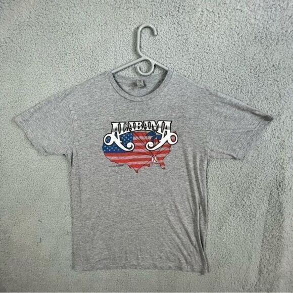 ALABAMA CONCERT SHIRT GRAY SIZE M - Picture 3 of 8